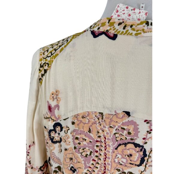 NWT Free People Floral Flowy Maxi Dress | Boho Coastal Cowgirl Tumblr Whimsigoth - Picture 11 of 16